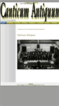 Mobile Screenshot of canticum-antiquum.com